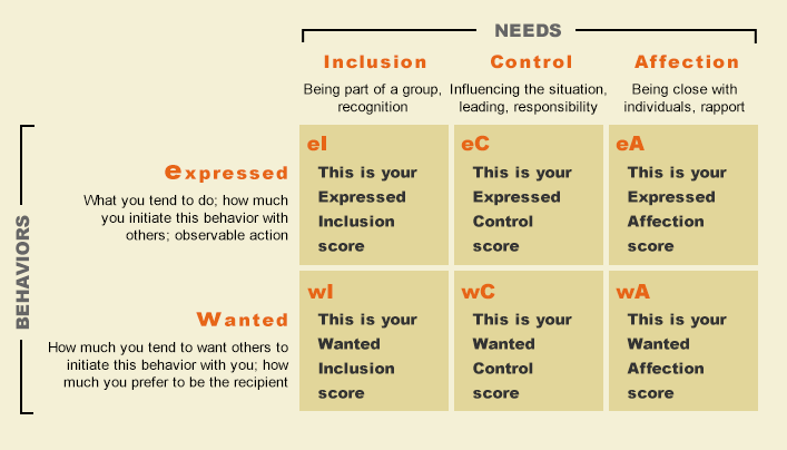 FIRO Model - Team Effectiveness Tool